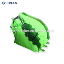 Alta calidad resistente a la abrasión excavadora Abrazadera Grab Bucket para 1-50t excavadora